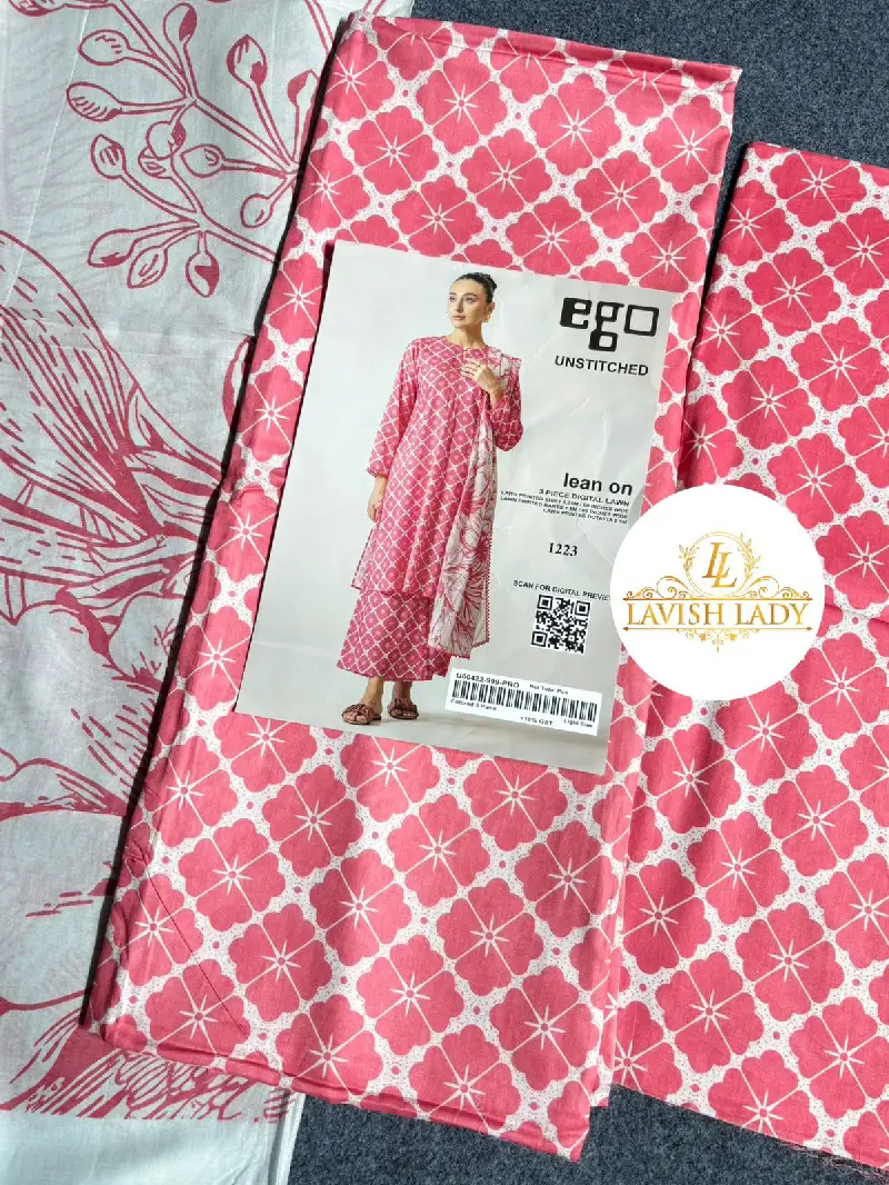 EGO Inspired Unstitched 3pc 1223