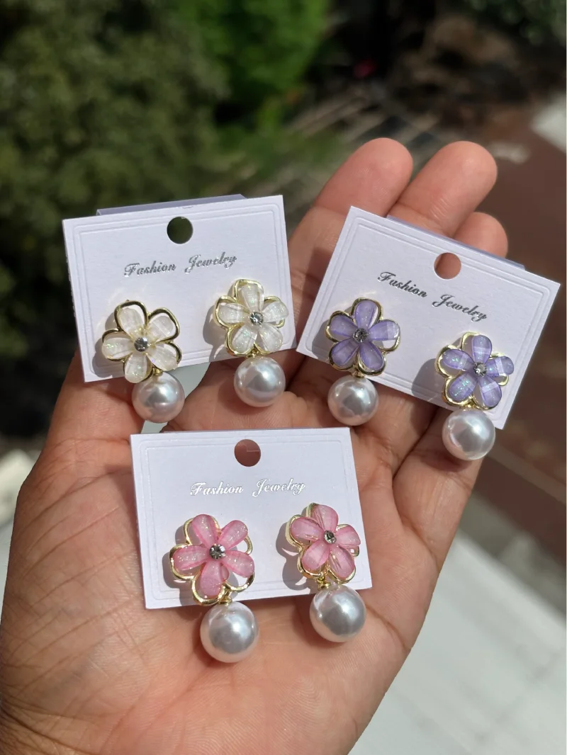 Blossom & Pearl Drop Earring